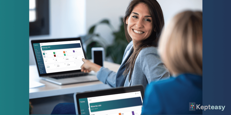 photo of the kepteasy platform in use with professionals