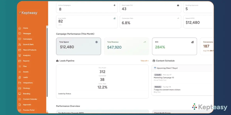 marketing agency client portal