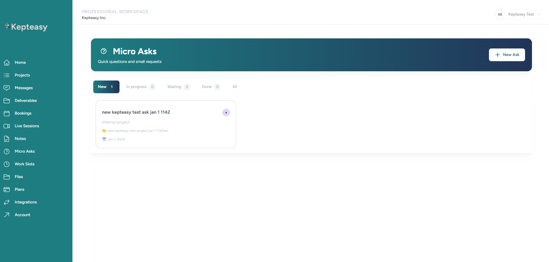 Consulting micro asks screenshot