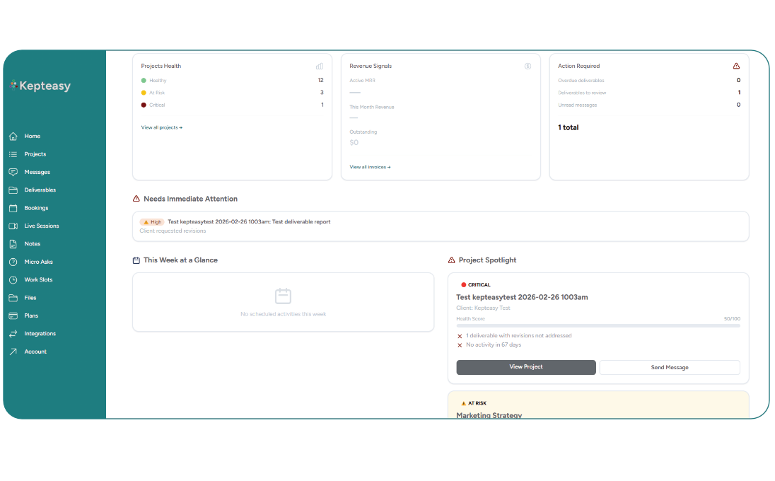 Consulting app preview